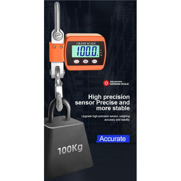 ABS Plastic Portable Crane Scale 500kg Digital Electronic Industrial Hanging Scale for Heavy Duty Industrial Applications