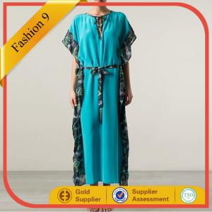 China women casual maxi kaftan dress on sale