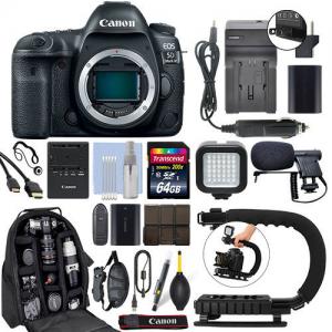 Quality Canon EOS 5D Mark IV 30.4MP Full Frame 4K DSLR Camera Body + 64GB Pro Video Kit wholesale