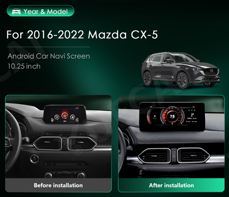 12.3" Mazda CX-5 Cars Head Unit For Original System Android System CarPlay
