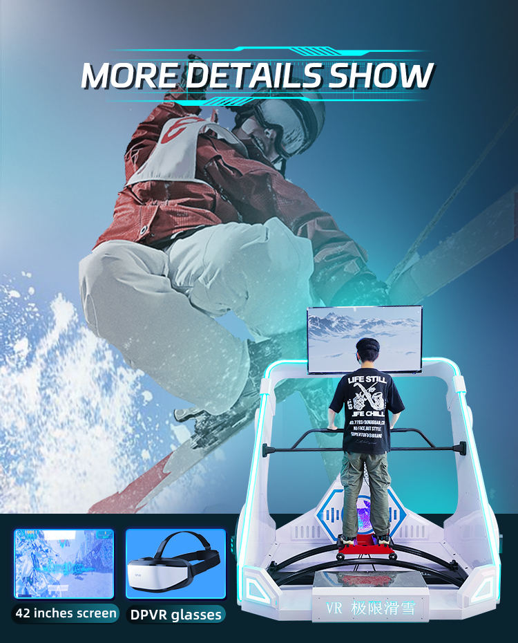 YHY Vr Skiing Machine Standing Sport Virtual Reality Simulator Ski Game Machine Indoor Outdoor Equipment