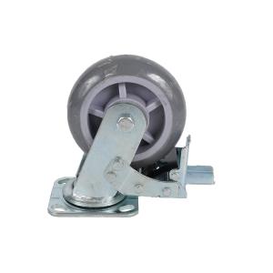 China 8inch Customization Industrial Rustic Furniture Wheel Caster with Rubber Ball Bearing on sale