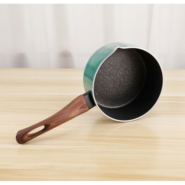 Aluminum Non Stick 3pcs Cookware Set Soup Cooking Pot Single Handle Milk Pot