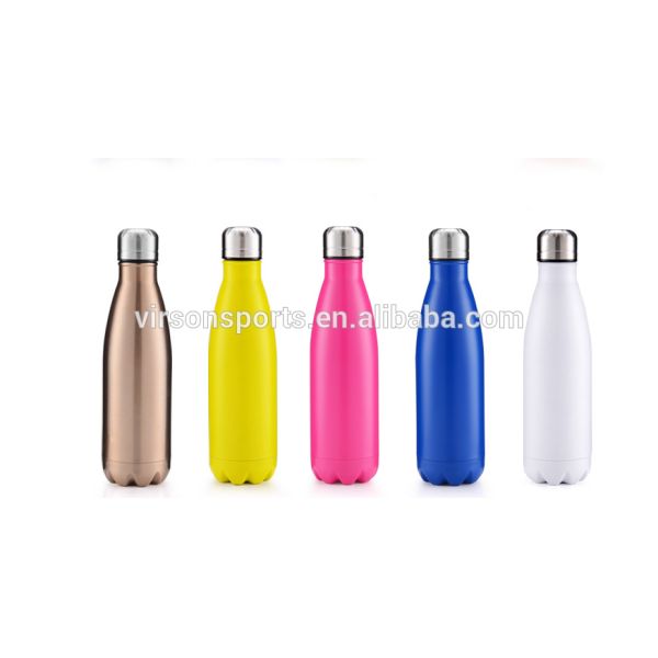 Virson Vacuum insulated Coke Shape 350/500/750ml stainless steel water bottle
