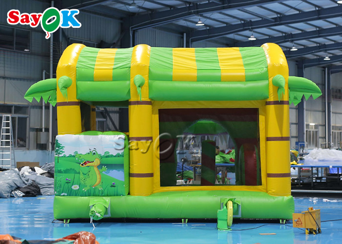 Small Multi fun Crocodile Inflatable Bounce Castle House Slide For Kid