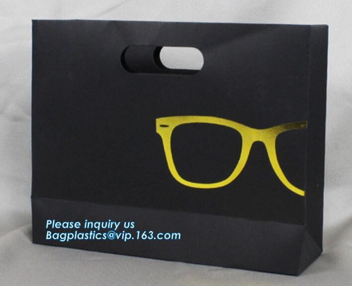 Fancy Customized High Quality and Black Printed Luxury Paper Shopping Gift Bag,luxury paper shopping bag with handles