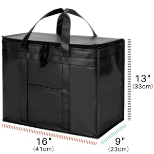 Reinforced Food Delivery Insulated Cooler Bag, Promotional Custom Recyclable Aluminum Foil Picnic Insulated Lunch
