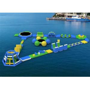 Eco Friendly Kids Inflatable Water Park , Inflatable Water Obstacle Course