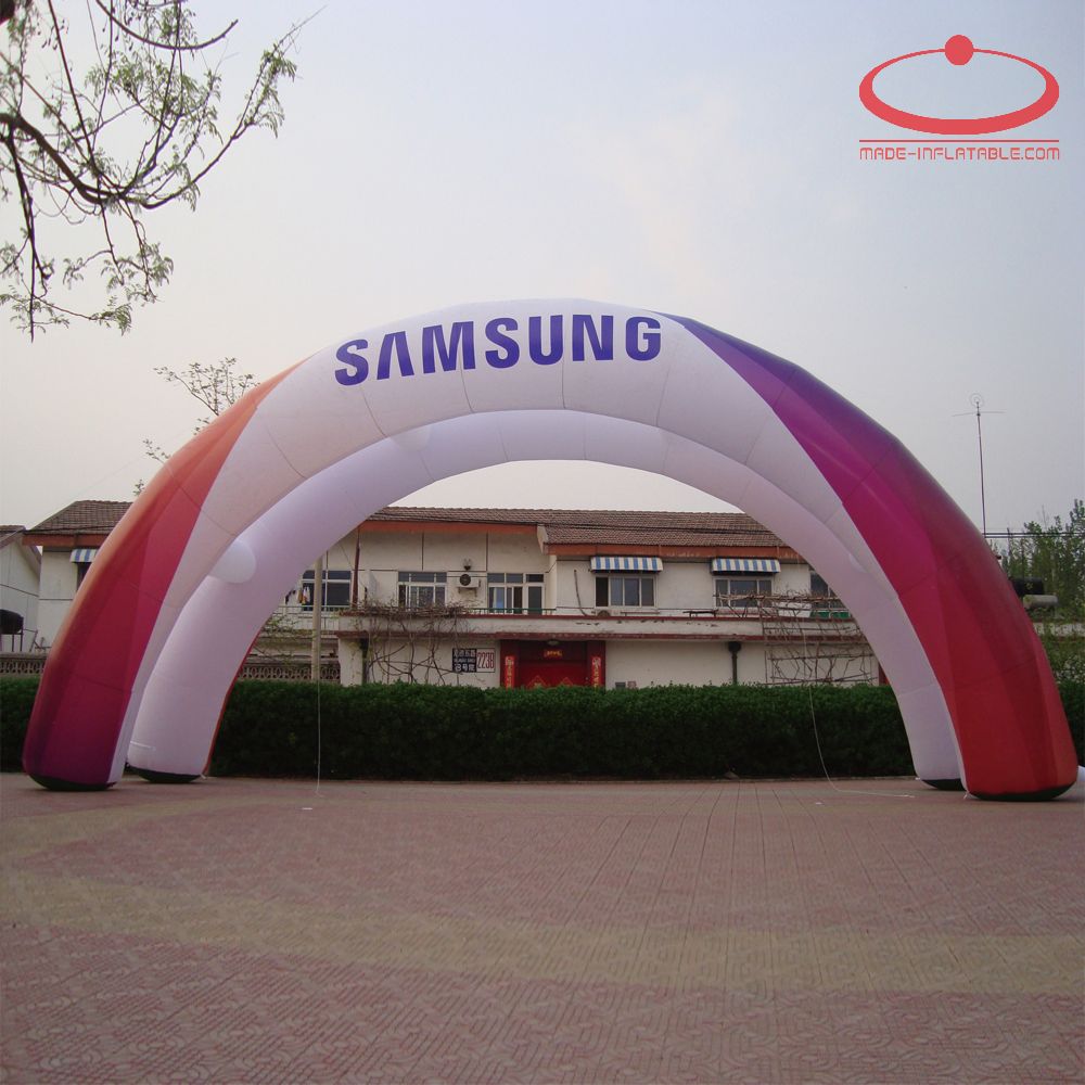 Colorful advertising inflatable full printing color arch inflatable entrance arch for event 6*3m size