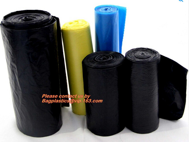 Garbage Bags Wastebasket Bin Liners New Design Easy To Tear Extra Durable Plastic Trash Bags For Bathroom Bedroom Office