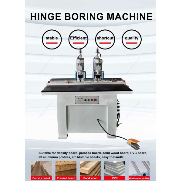 1700x850x1700mm MZ73032 Double Head Multi Wood Boring Machine with 3x2pcs Spindles