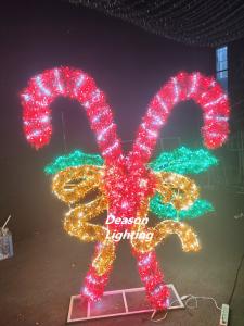 China christmas candy cane decoration lights on sale
