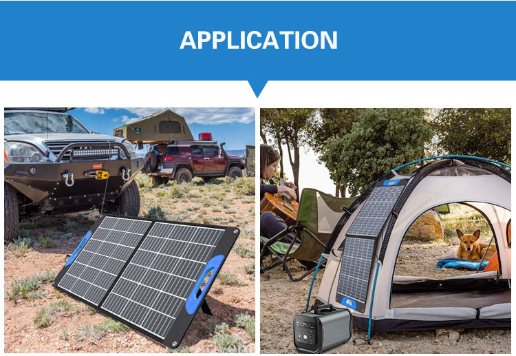 Mono Solar Energy Panel Folded Flexible 120W With Double Glass