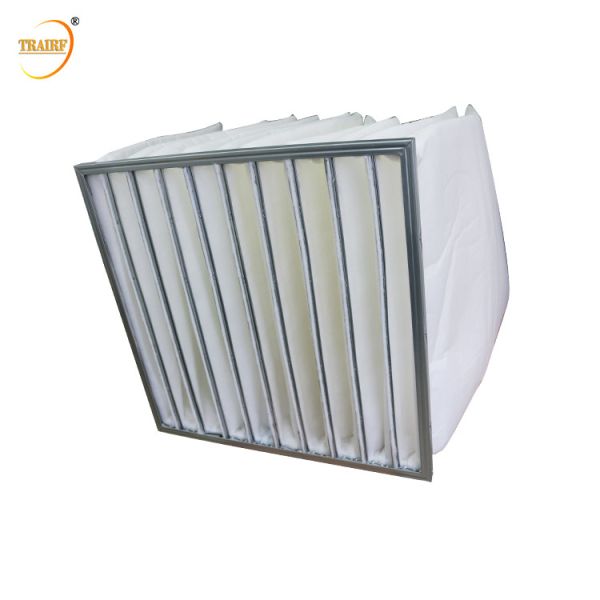 Nonwoven Fabric Bag Pocket Air Filter High Air Flow Rate Low Noise