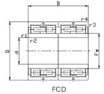 Rolling Mill Bearings: Four-Row Cylindrical Roller Bearings FCD6492340