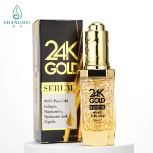 Quality Blemish Clearing Bioactive Peptide Facial Essence Serum Smoothing 24k Gold wholesale