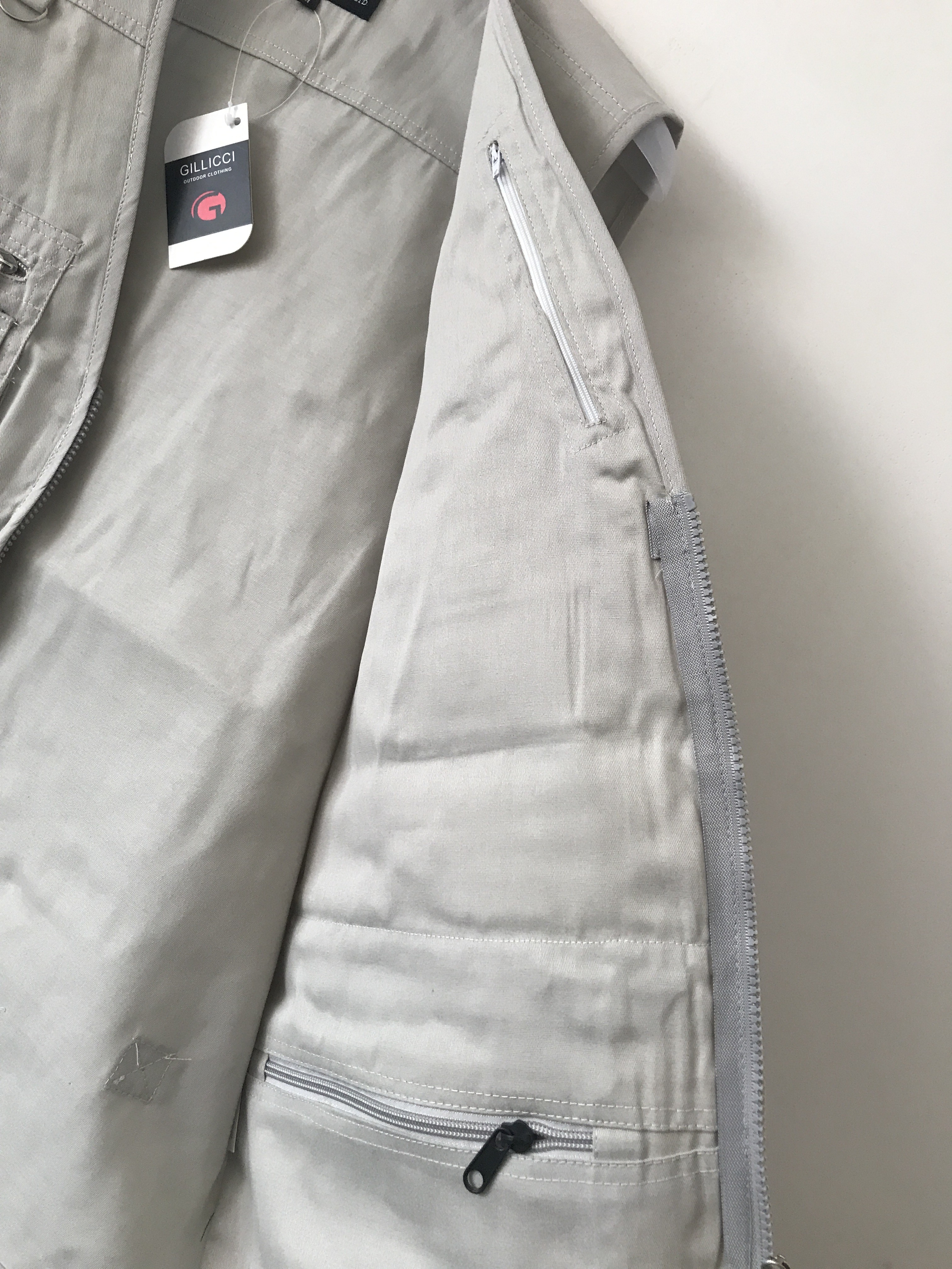 Mens classic vest，mens waist coat, vest 030 in 100% polyester washed fabric, stone/beige colour, S-3XL