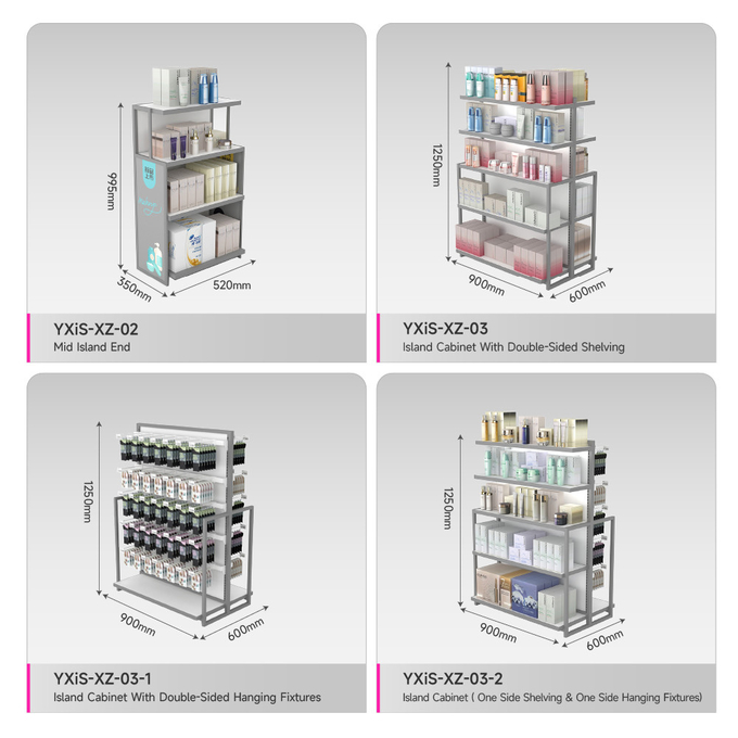 Skincare Experience Desk And Makeup Table With Mirror For Beauty Shop Display Furniture