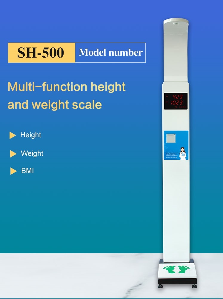 Best Price Weight And Height Measuring Machine Ultrasonic Weight And Height Scale With Printer Sh-500