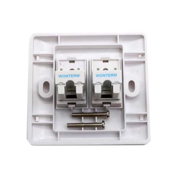 CAT6 / Cat5e RJ45 Keystone Module , Gold Plated Unshielded Utp Keystone Jack