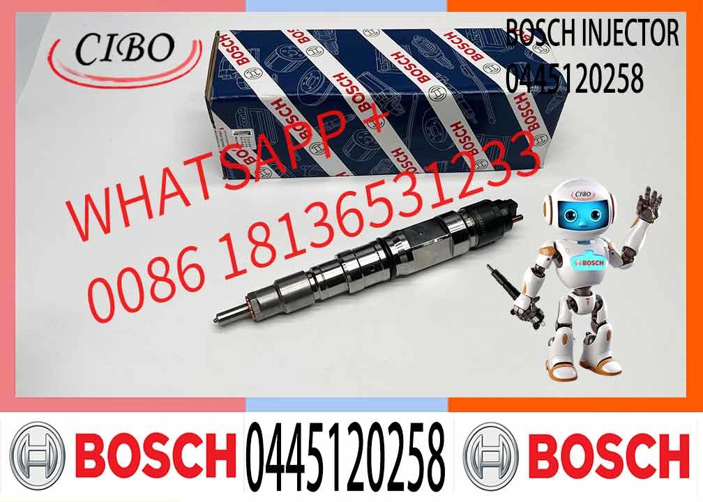 Common Rail Diesel fuel Injector 0445120258 4009030031 for DOOSAN excavator DX350-3