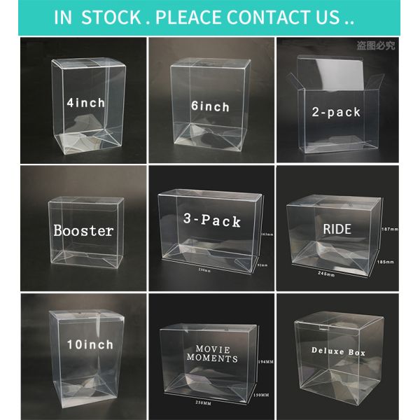 Wholesale 4 Inch Pop Protector 0.35 0.5mm Custom Clear Case Funko Pop Baili Protector
