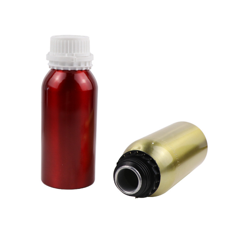 150ml 200ml 300ml Aluminum Essential Oil Bottles Screw Lid Serum Bottle With Dropper