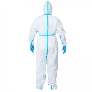 Quality EN14126  Against Blood Disposable Protection Clothing Medical Protective Coverall wholesale