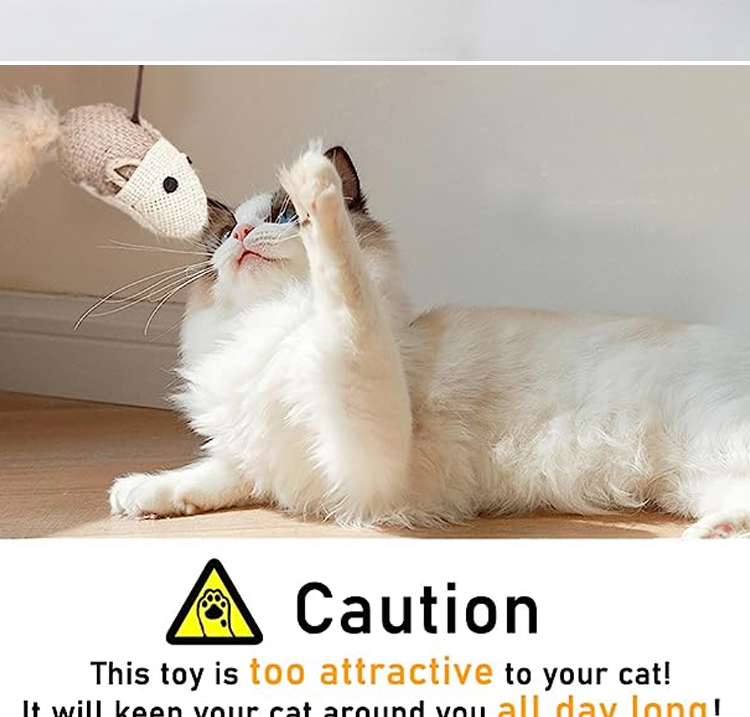 Cat Teaser Stick Cat Toys Juguetes para Gatos Pet Toys Products for Your Feline Friend Picture Included