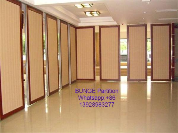 MDF + Aluminum Office Partition Walls / Conference Room Sliding Folding