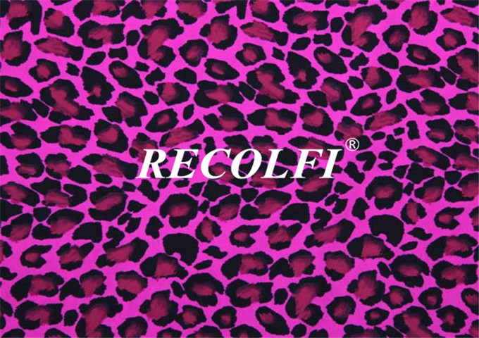 Pinky Leopard Print Gym Suit Women's Activewear High Air Permeability 4 Way Stretch