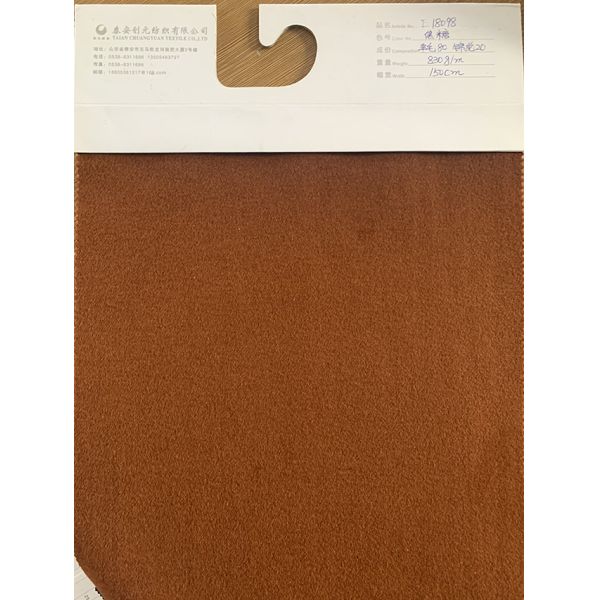 Dyed Pattern Thermal Woven 100% Wool Fabric For Coat Medium Weight