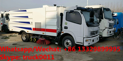 best price Customized dongfeng 4*2 road sweeping and washing vehicle for sale, wholesale price street cleaning truck