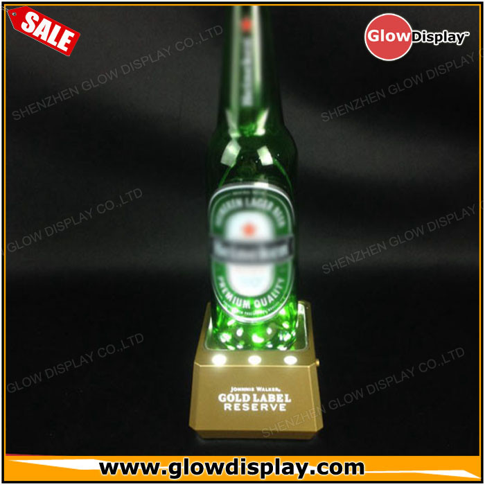 Johnnie Walker Gold Label Reserve bottle glorifier led light base bottle display