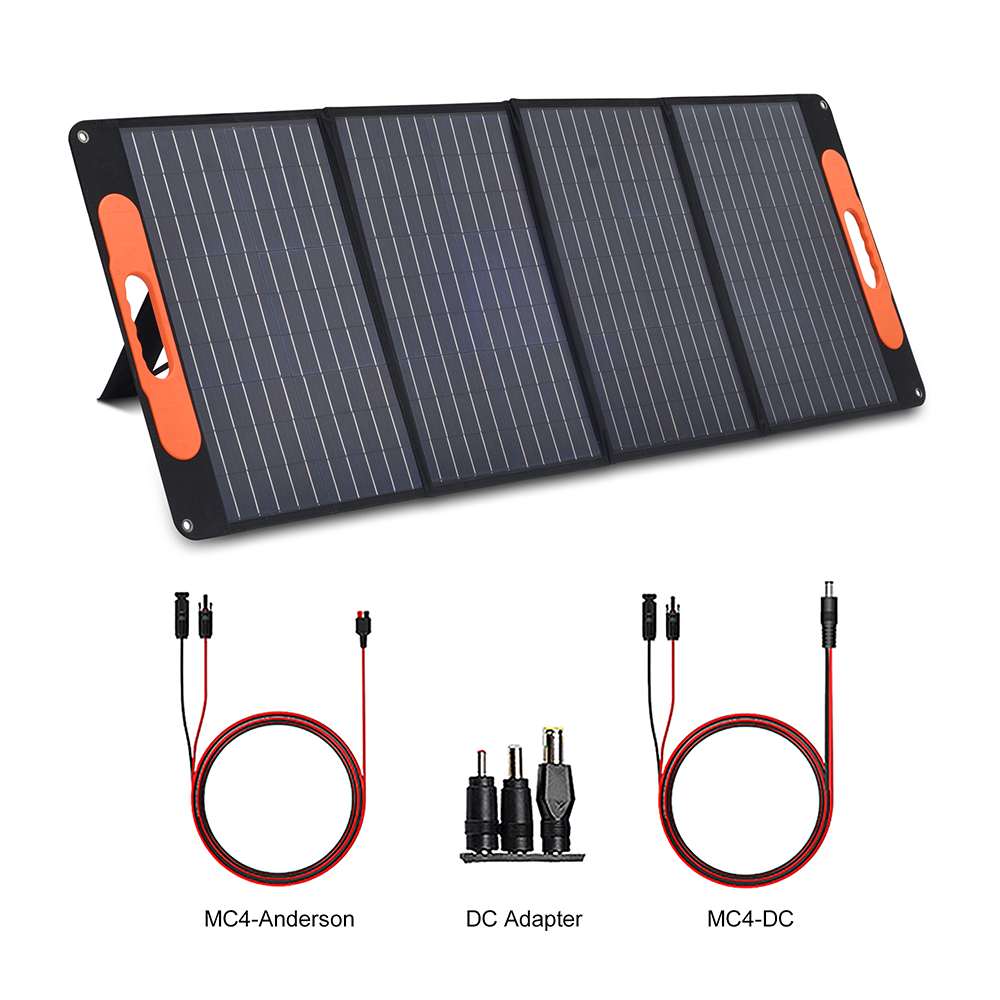 Monocrystalline Photovoltaic Collapsible Solar Panels 100W 120W 200W 18V