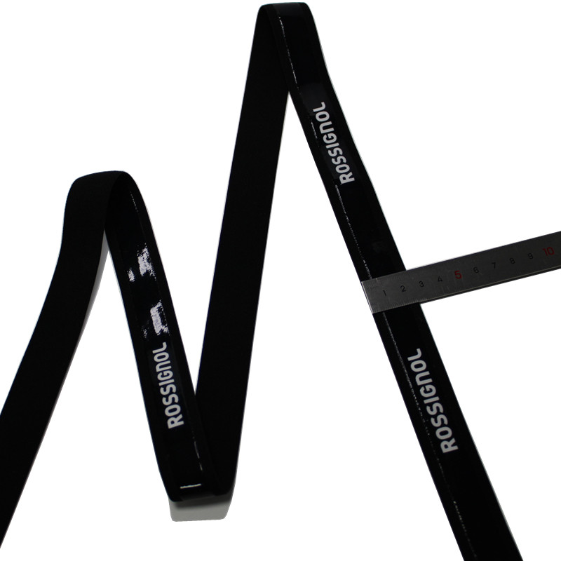 Logo Printed Elastic Webbing 2.5cm Gripper Silicone Elastic Tape
