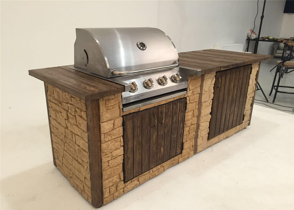 Factory price kitchen bbq easy grill slow burning 4 burners gas stainless steel bbq grill