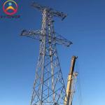 Galvanized Q235/Q355 Angle Steel Single Circuit Lattice Electrical Transmission