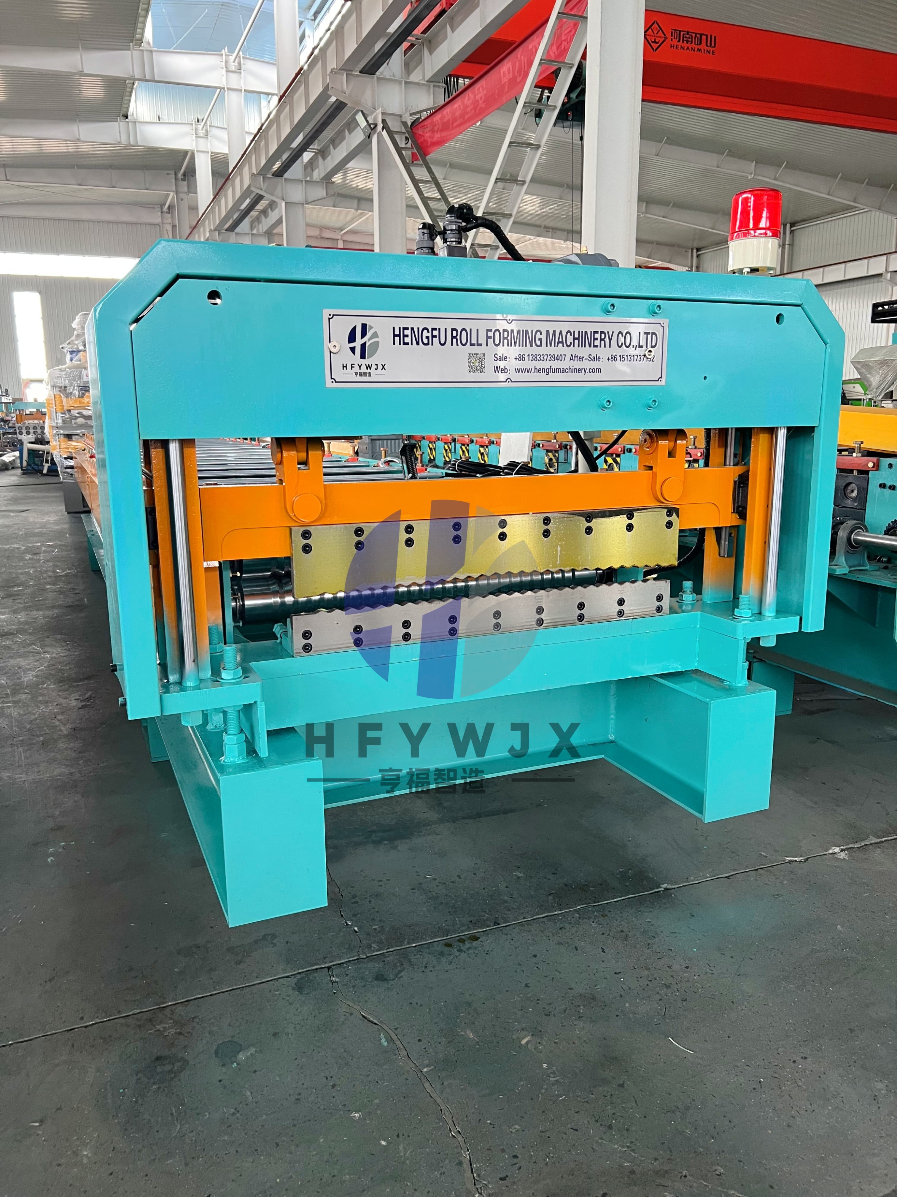 Automatic 690mm Effective Width Corrugated Roofing Machine with PLC Touch Screen Control and Servo Flying Cut