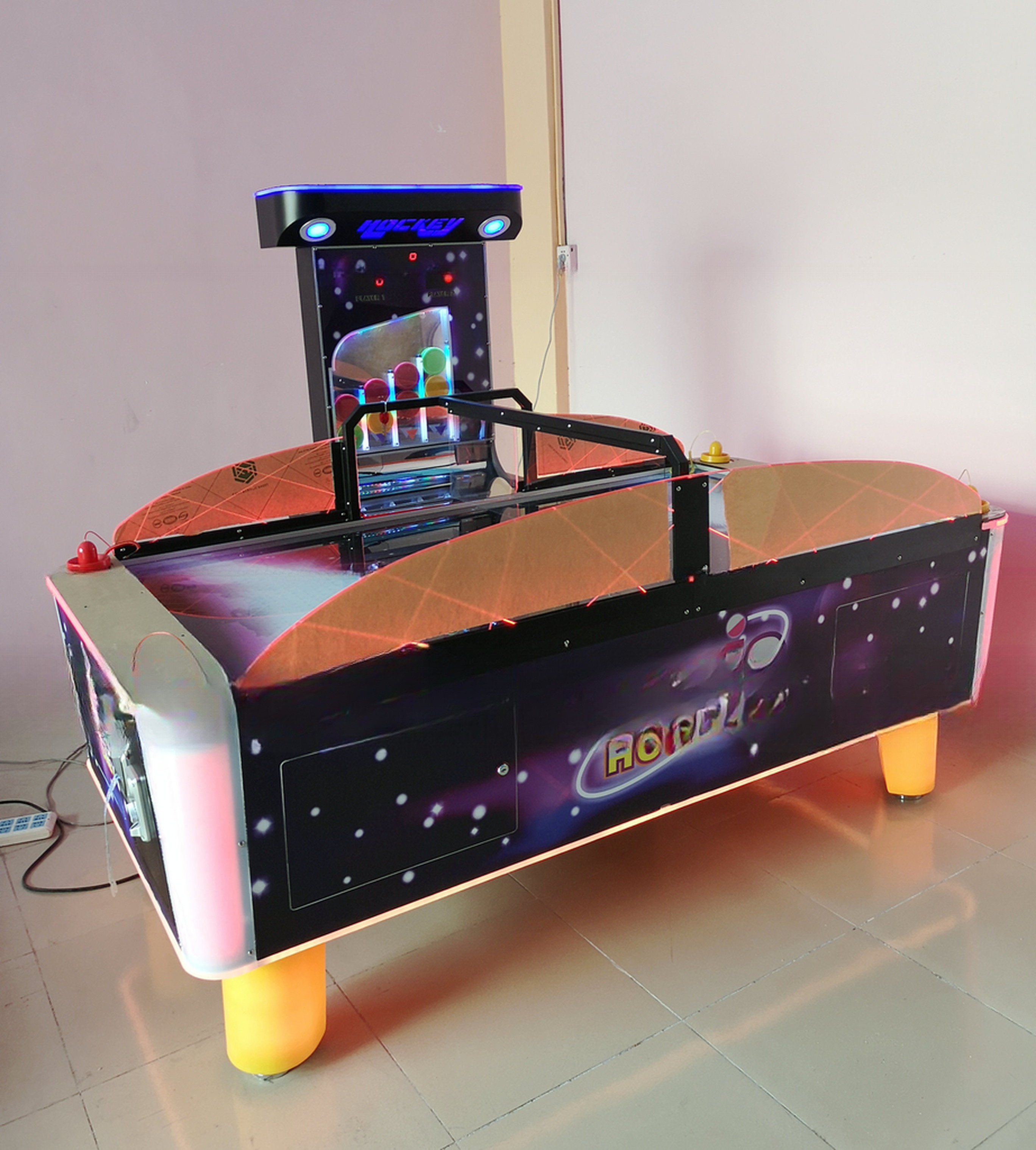 Indoor Commercial Air Hockey Arcade Machine Coin Operated Multi Players