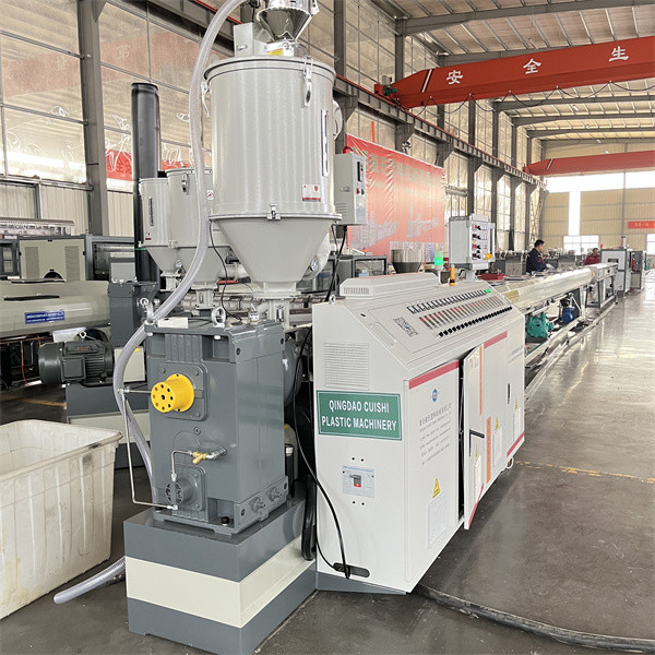 90KW Plastic Pipe Extrusion Line , HDPE Microduct Communication Pipe Machine