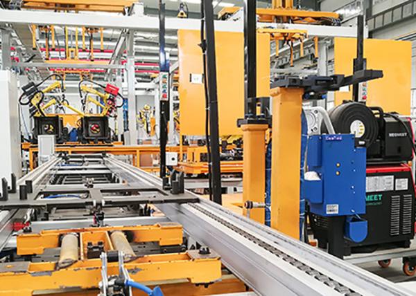 Cheap Cement Pump Truck Robotic Arm Car Manufacturing / Robot Automatic Assembly Line for sale