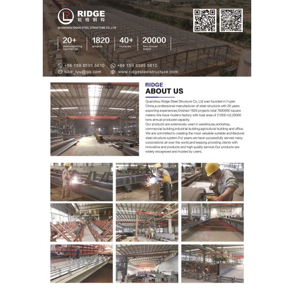 Pre-Engineered Metal Building Material Kits Prefabricated Middle Size Light Steel Structure Factory Warehouse