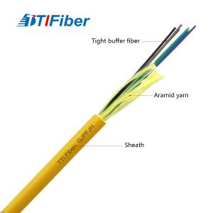 China GJPFJH Multicord Tight Buffer Single Mode Fibre Cable For Indoor on sale