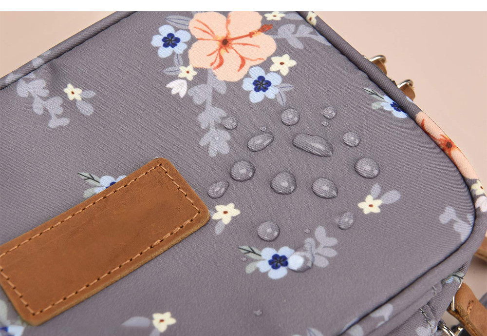 Women Travel Double Zip Polyester Cosmetic Bag