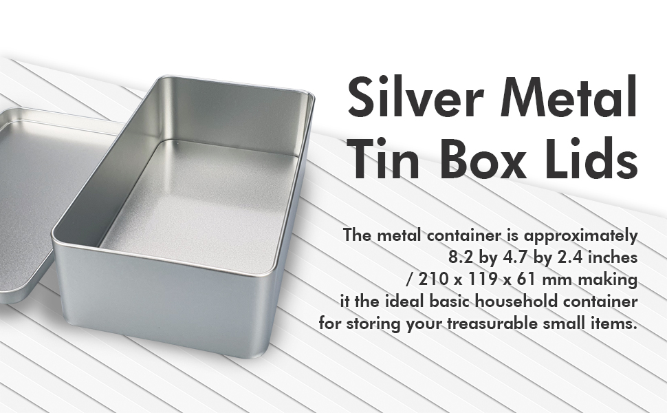 large tin box with lid