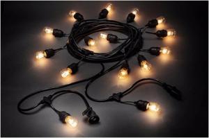 China led Christmas ball string light E26 E27 base decorative patio string lights waterproof on sale