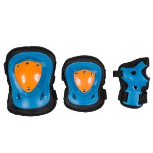 Quality Kids Blue Plastic Roller Skating Protective Gear S M L wholesale