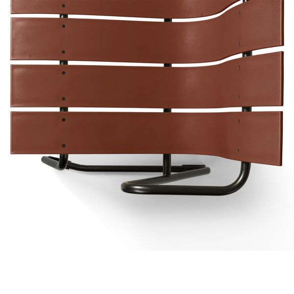 Outdoor Furniture AJUNION Steel Plastic Wood Patio Chair Loveseat Garden Bench Armchair