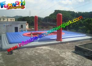 Quality 1500W Blower  Inflatable Sports Games , Popular Inflatable Bossaball Court wholesale